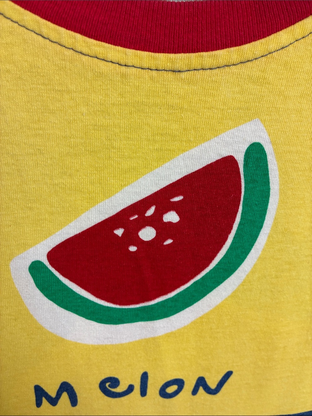 Vintage Summer Fruits Boutique Europa All Over Print AOP Colorful Shirt or Tee M - Picture 4 of 16